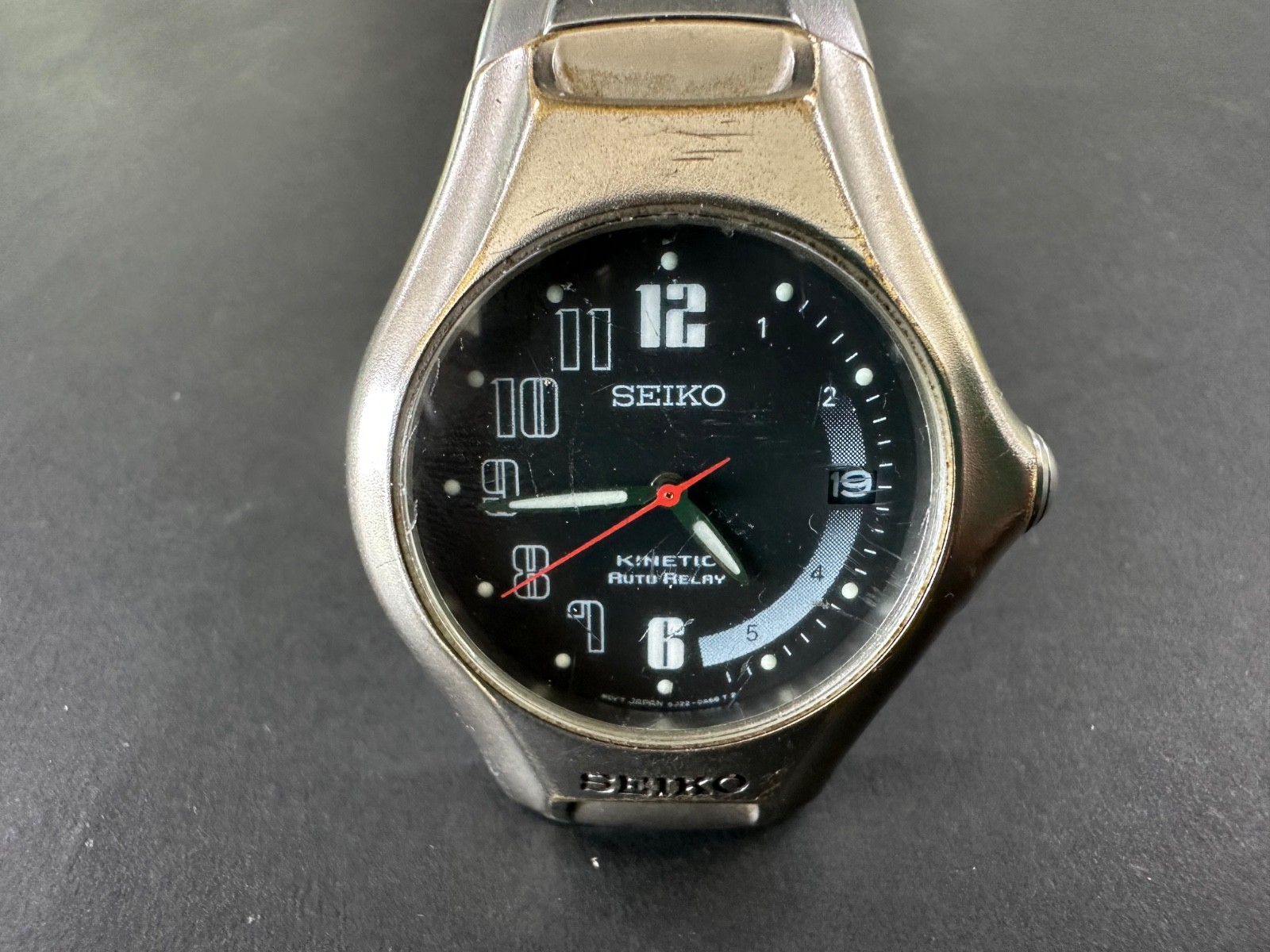 Seiko Kinetic Auto Relay Watch model 5J22-0A90
