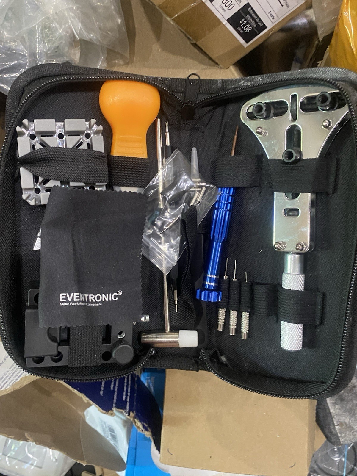 Eventronic Watch Repair Tool Kit with Case Opener & Case Holder