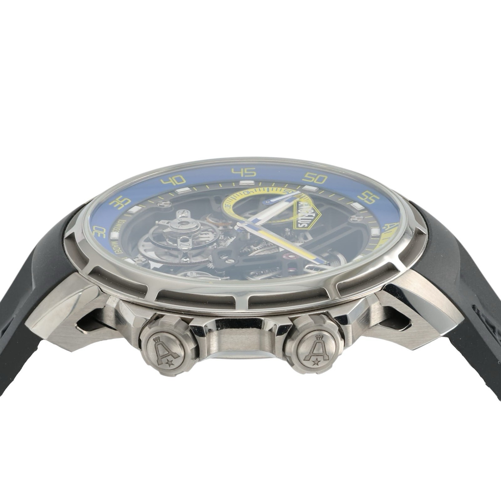 Angelus U50 Flying Tourbillon Skeleton Dial Titanium 45mm Manual Wind 17.8.5.01