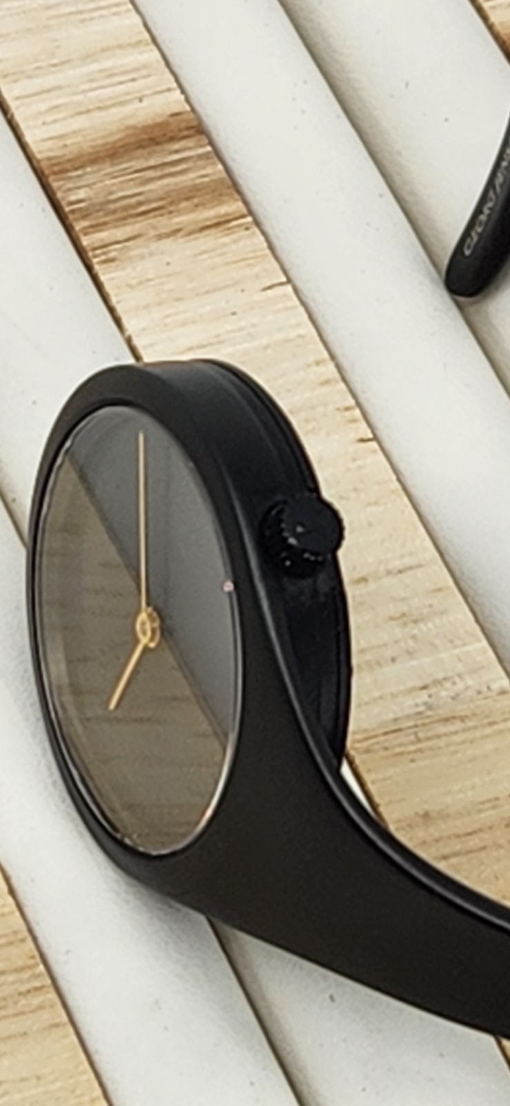 Georg Jensen 336 Vivianna Matte Black PVD Stainless Steel Bangle Watch, 27mm, M