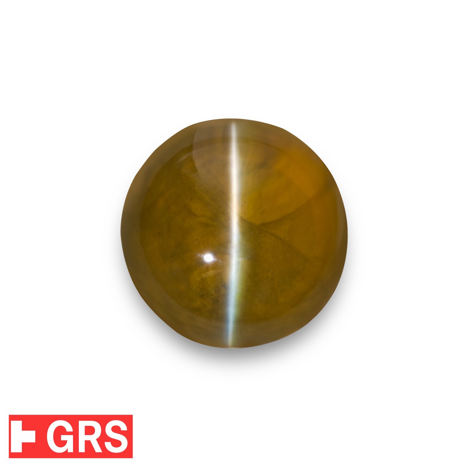 GRS & IGI Certified CEYLON Chrysoberyl Cat’s Eye 8.26 Ct. Natural Unheated HONEY