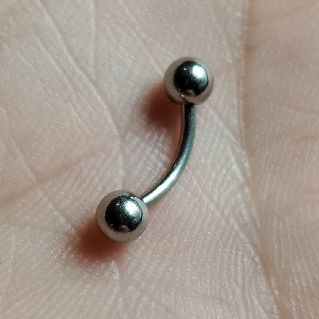 Surgical Steel Curved Barbell 4mm Balls 18g 16g 14g 6mm 8mm 10mm USA Ship Fast