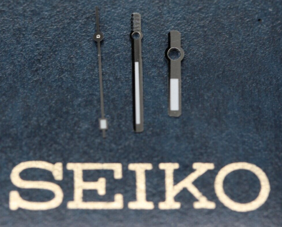 Hands set for Seiko 7005 8050 8052 W/ White lume Hour Minutes Second Seiko 6217