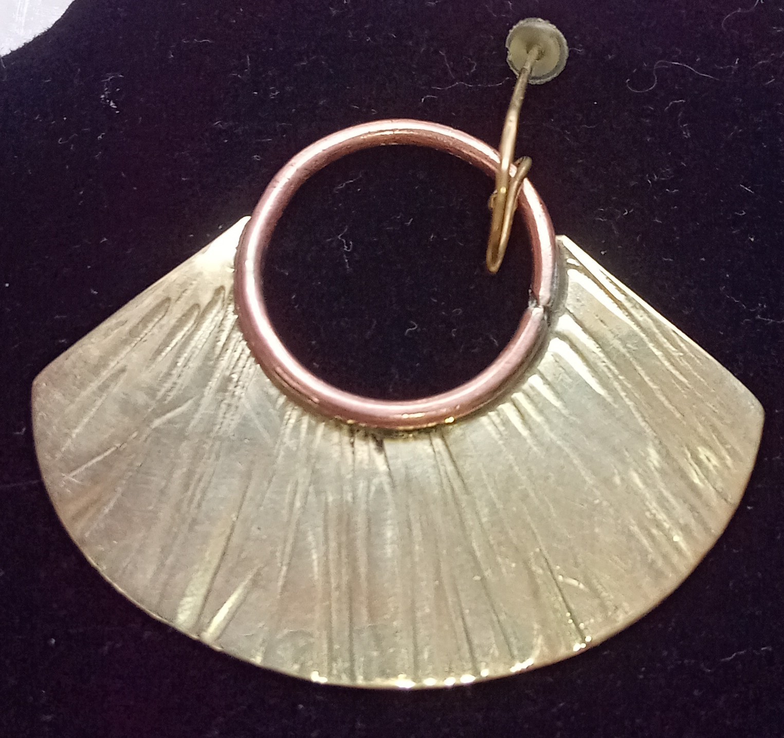 Pure Copper &Brass Set Cuff Bracelet & Earrings Renoir Style Handmade…