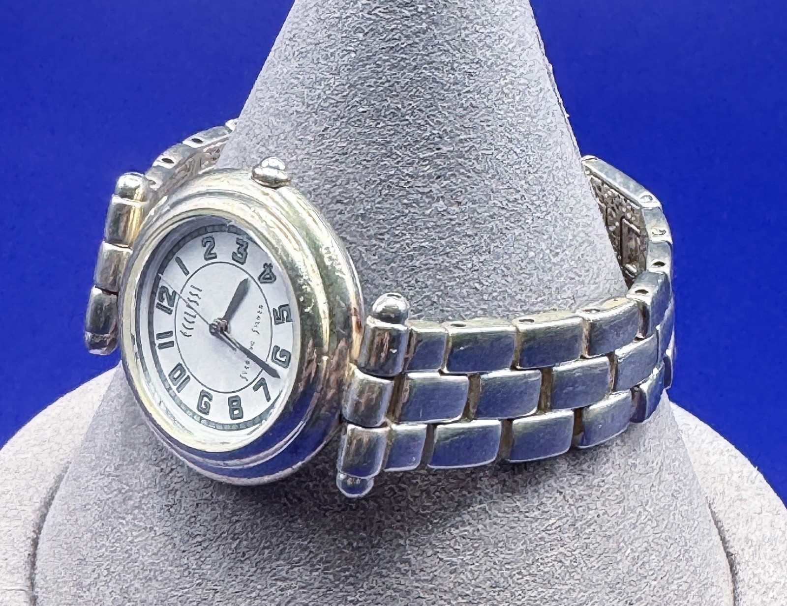 Vintage Ecclissi Women’s Solid Sterling Silver Watch Band 925 New Battery Works