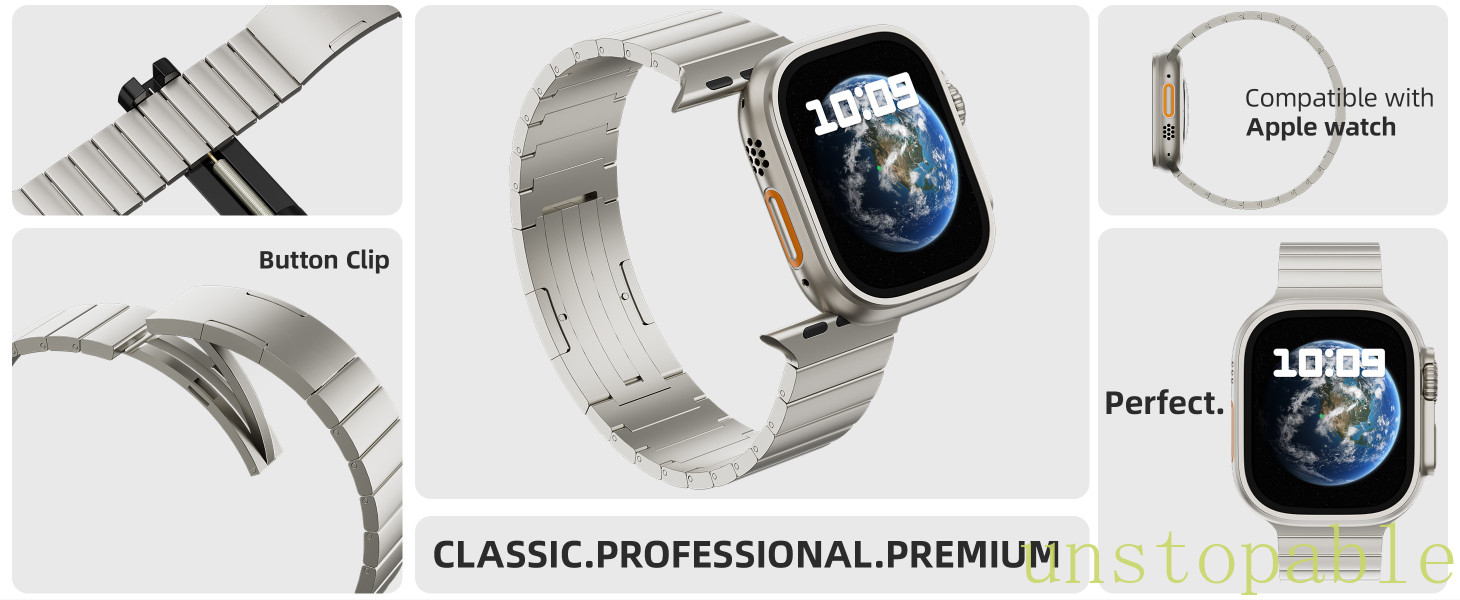 100% Pure Titanium (Not alloy) Watch Band Strap For Apple Watch Ultra 3 2 1 49mm
