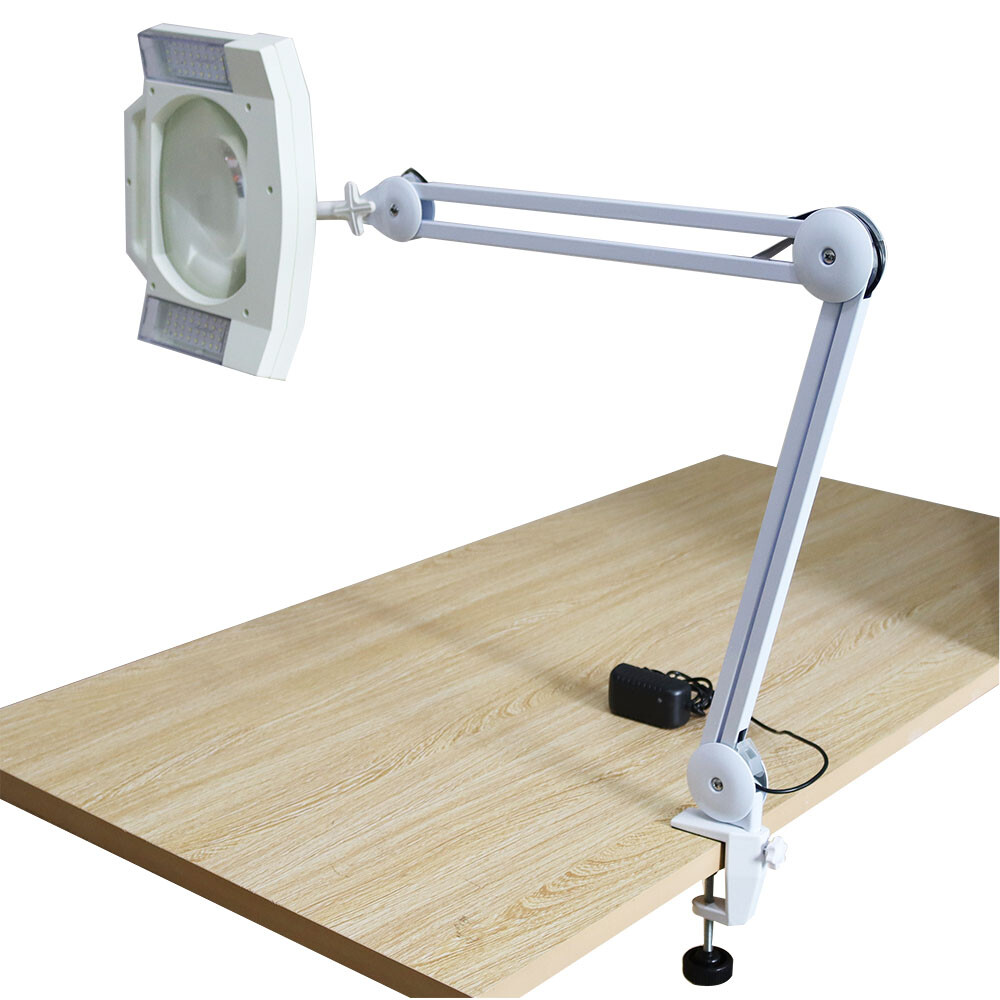 Top-grade 10x LED Table Clamp Magnifier Lamp Clip-on Type Magnifier Lamp 140151