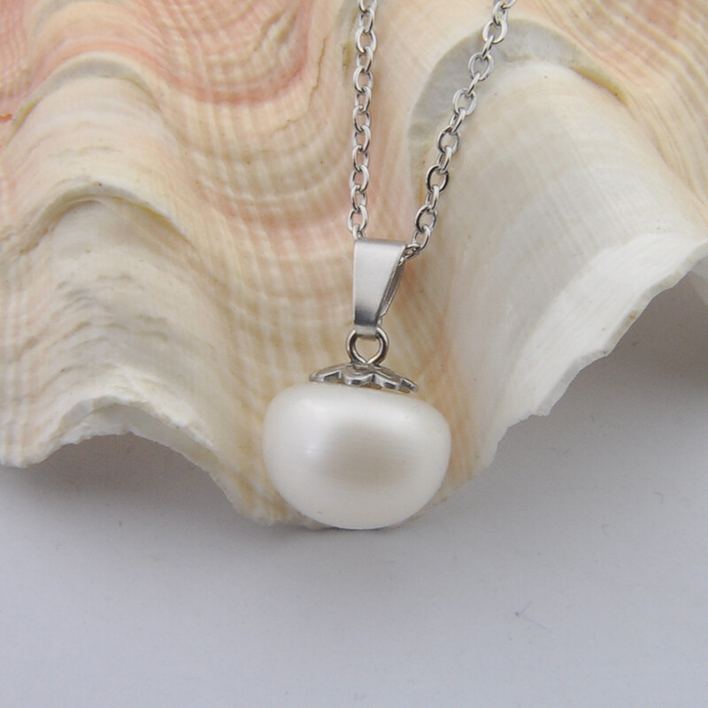 Rare Handmade Natural Irregular Baroque Pearl Gem Gold Plated Necklace Pendants