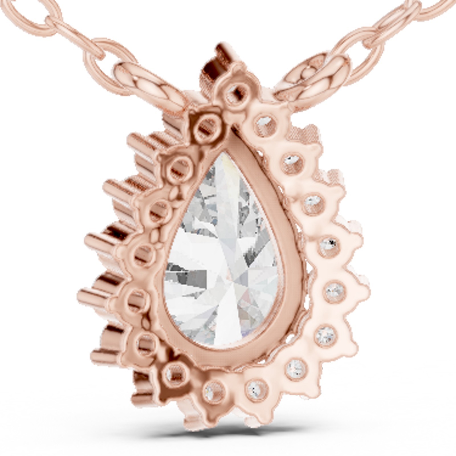 Certified VVS1 Lab Grown Diamond Women Elegance Precision Pendant 14K Gold Over