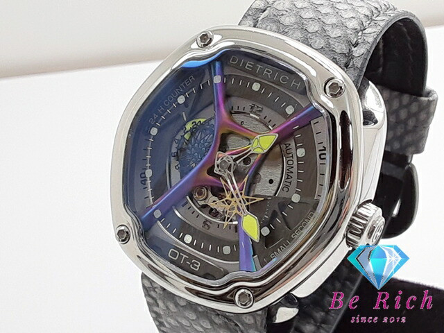 Dietrich Organic Time Ot-3 Automatic SS Gray Dial 44mm Grade AB Used Watch Men’s