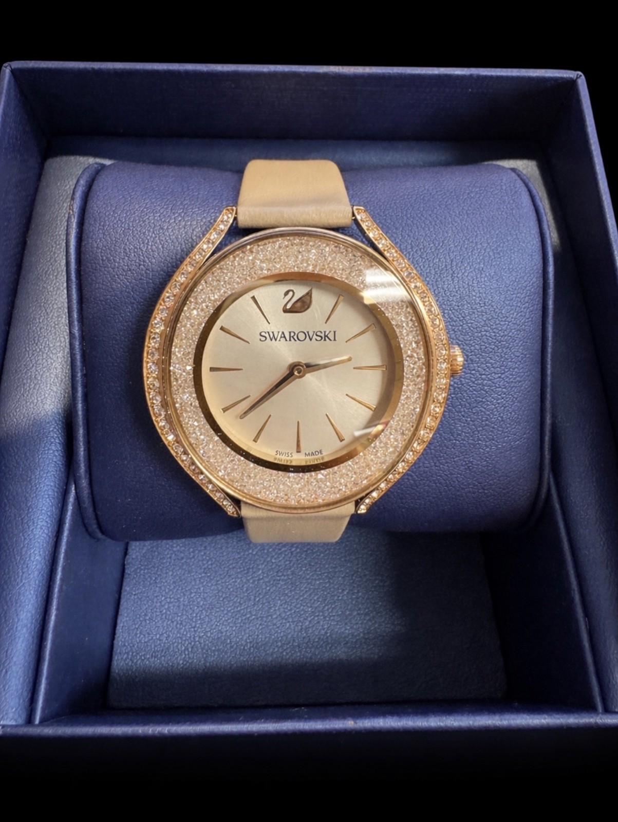 Swarovski Crystalline 5519450 Watch Gold Tone Finish, FREE SHIPPING
