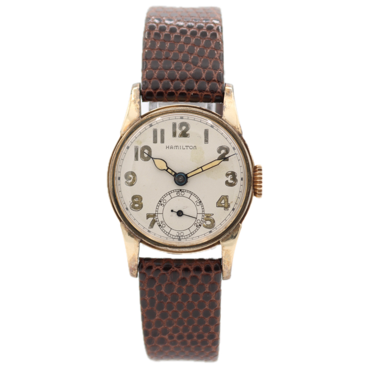 Vintage 29mm 1938 Hamilton Endicott Men’s Mechanical Wristwatch 10k Gold Filled