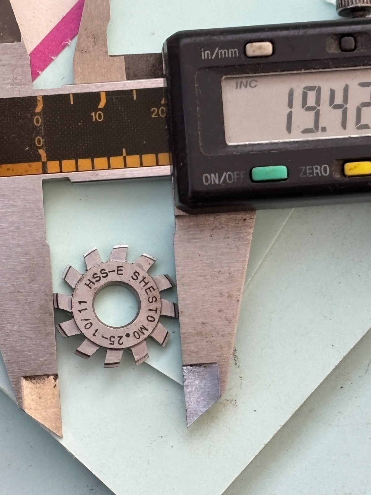 watchmakers lathe gear wheel pinion cutter MO.25-10/11 by SHESTO clock cutter