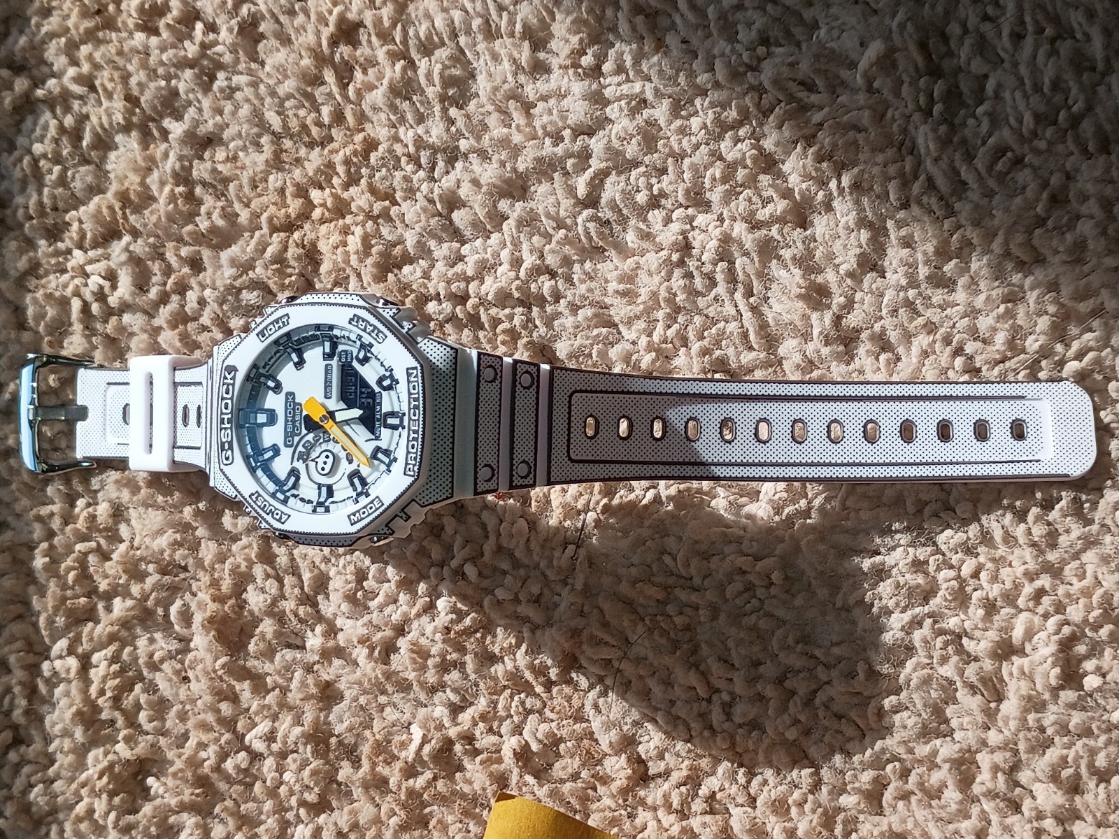 Casio Manga White 3-D Cartoon, Comic Book Theme