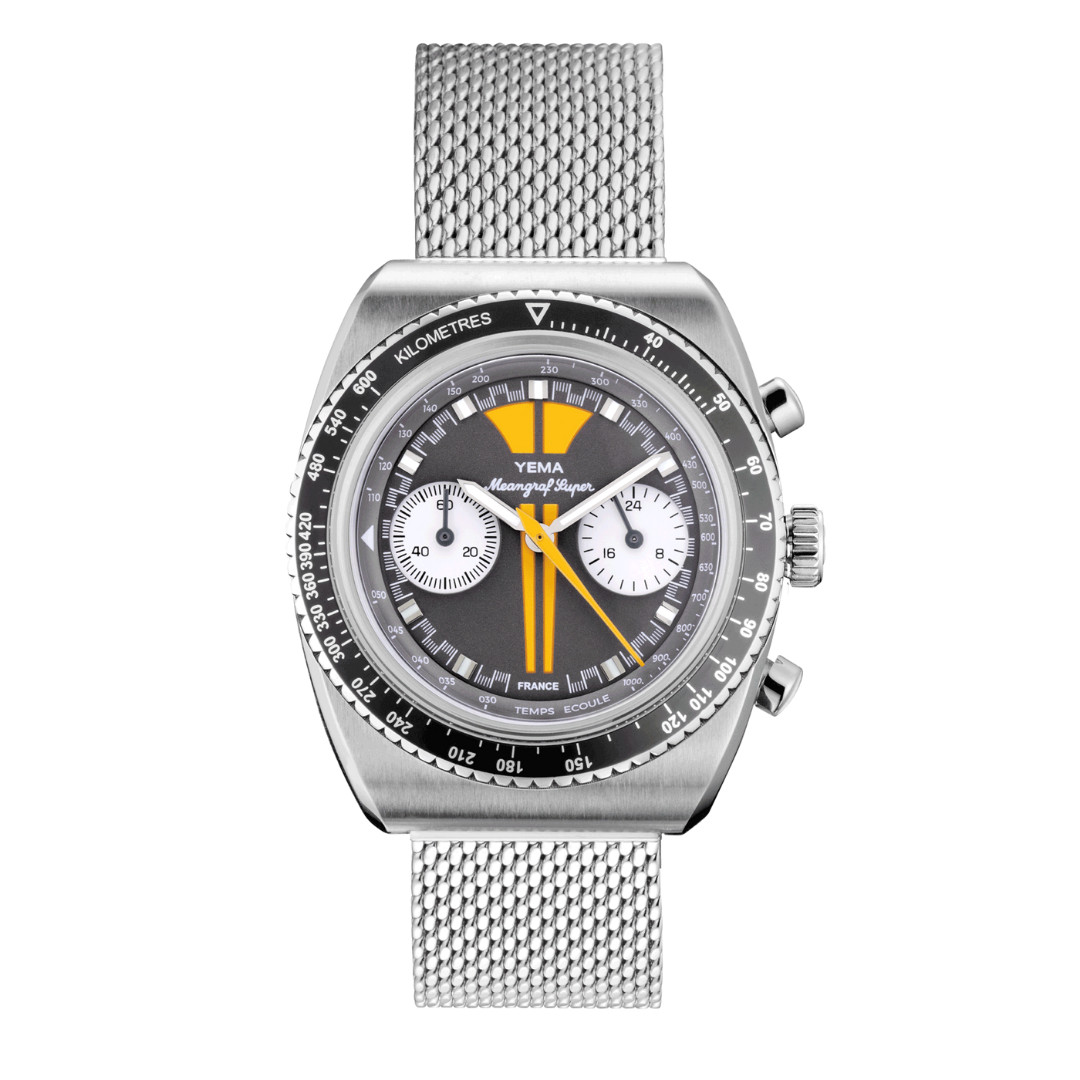 Yema Meangraf Super Y70 YMHF1576-CM Chronograph 39mm Grey Dial Full Set 2021