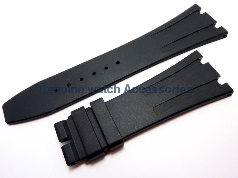 AUDEMARS PIGUET ROYAL OAK BLACK RUBBER SILICON(26mm X 18mm) STRAP BAND BRAND NEW