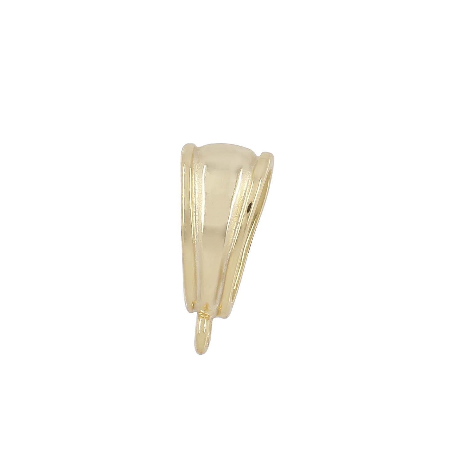 14KT Gold Plated Sterling Silver Slider Pendant Clasp Bail Connector #99671