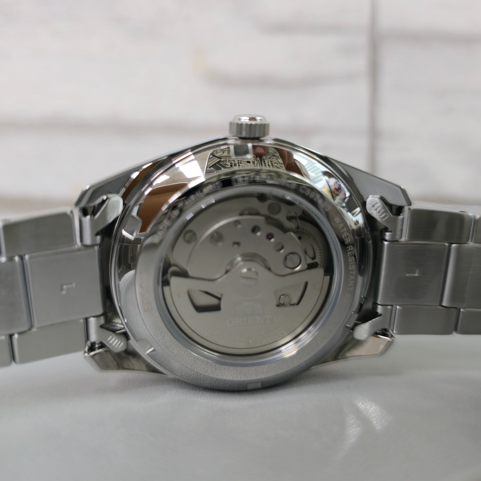 Orient Stretto Date RA-AC0R08 Special Edition Orange Dial New Full Set Men Watch