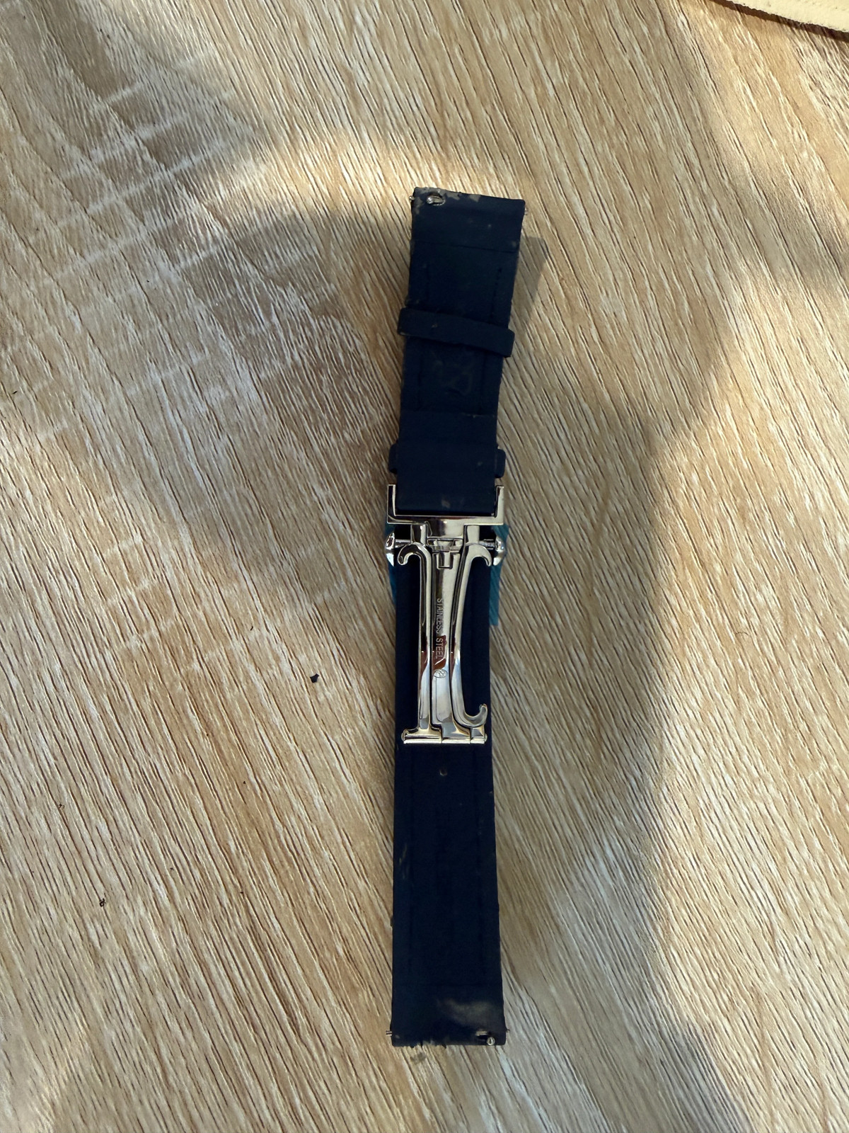 Pre-Owned Original Jacob & Co. Polyurethane 20mm Blue Strap With Steel Buckle