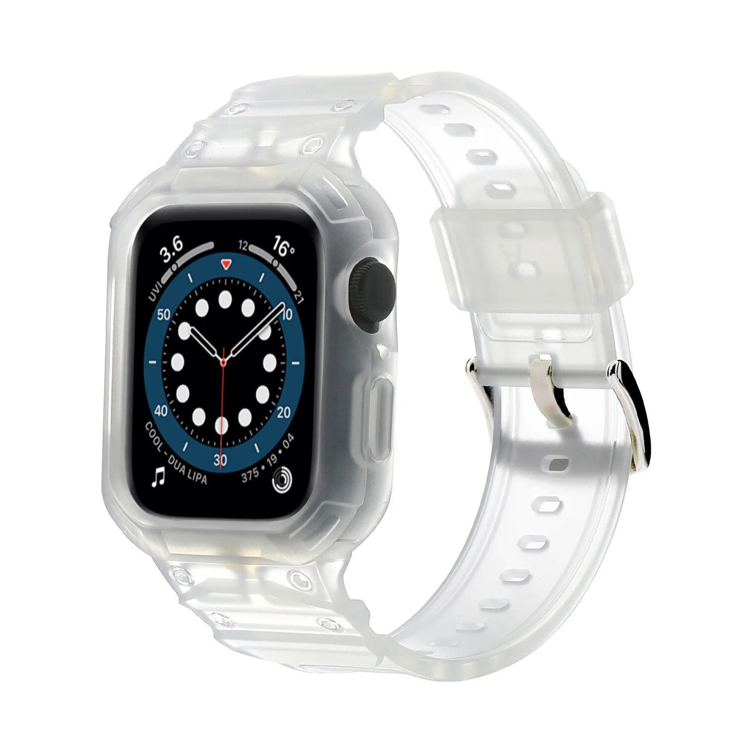 Protect TPU Rubber Case for Apple Watch Strap Series 10 42 46mm Watch Band Cover