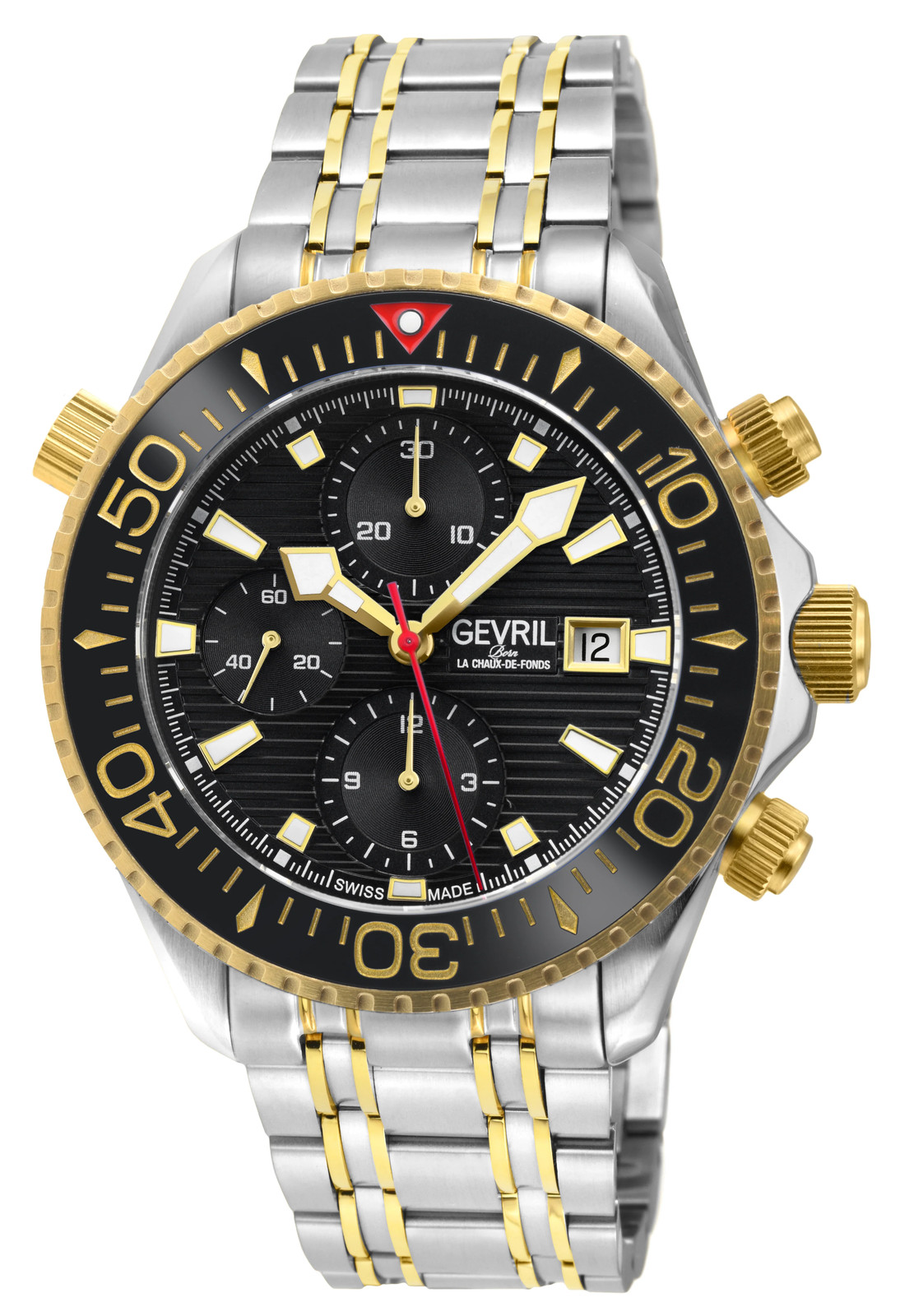 Gevril Hudson Yards Chronograph 43mm Swiss Automatic Wristwatch 48812B