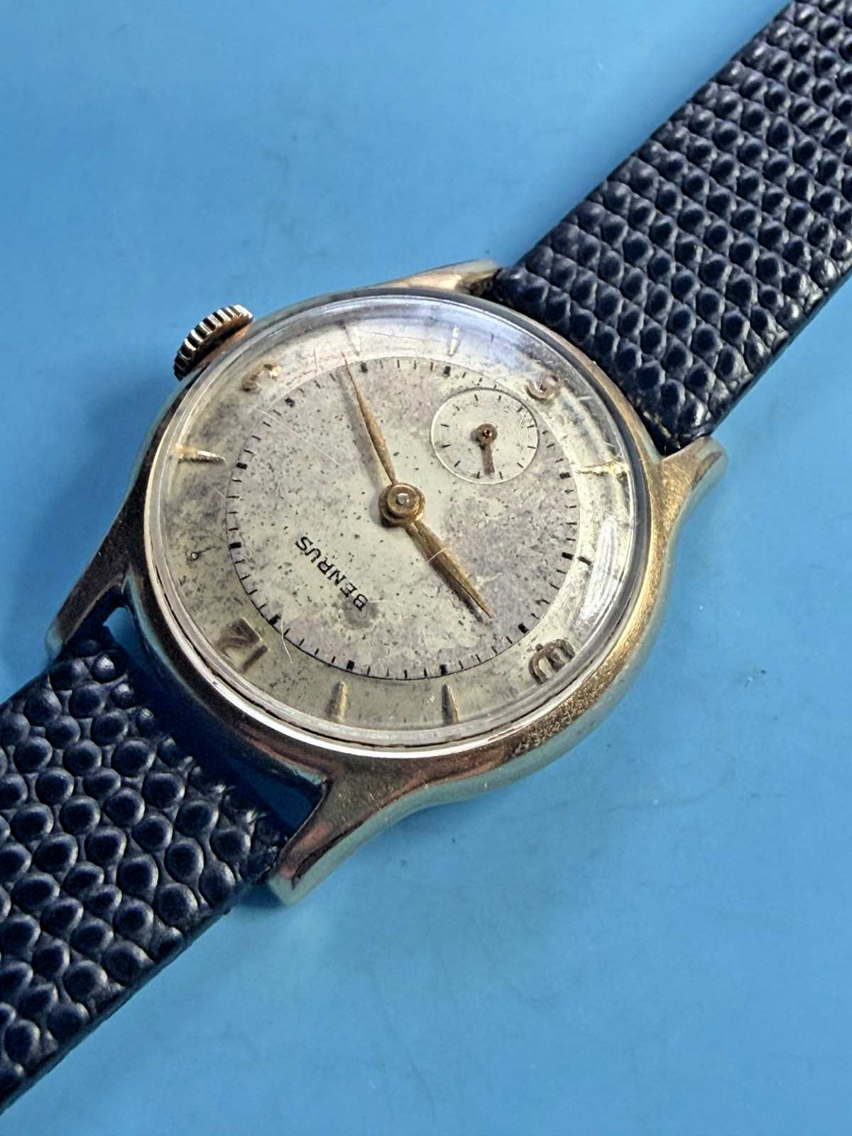 Vintage Benrus BB 14 Swiss 17J 20micron Gold Plated Manual Wind Watch – Runs