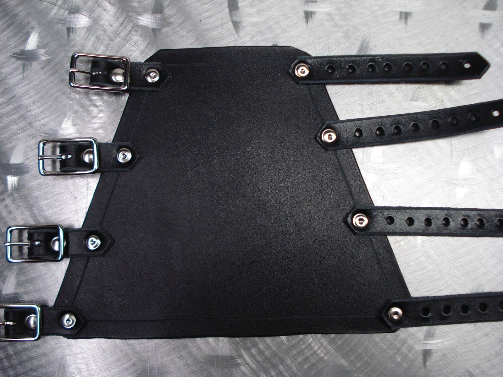 Leather Unisex Plain Gauntlet.THRASH METAL.(MDLUG0262)…..DEMOLITION HAMMER