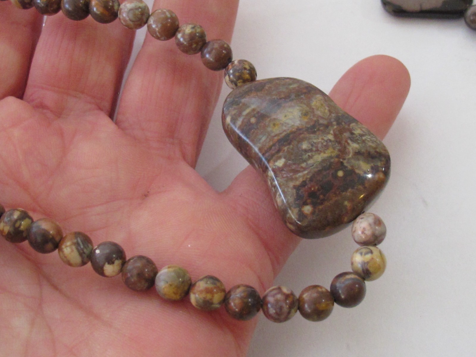 LOT DTR Jay King Mine Find Sterling Bead Necklace Jasper Yellow Tiger Eye (4) pc