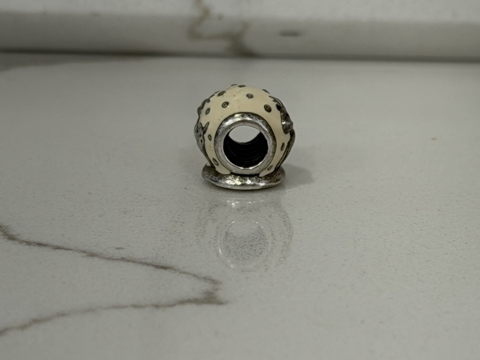 Pandora Sterling Silver Reindeer Snow Globe Enamel Charm Bead 791228EN12