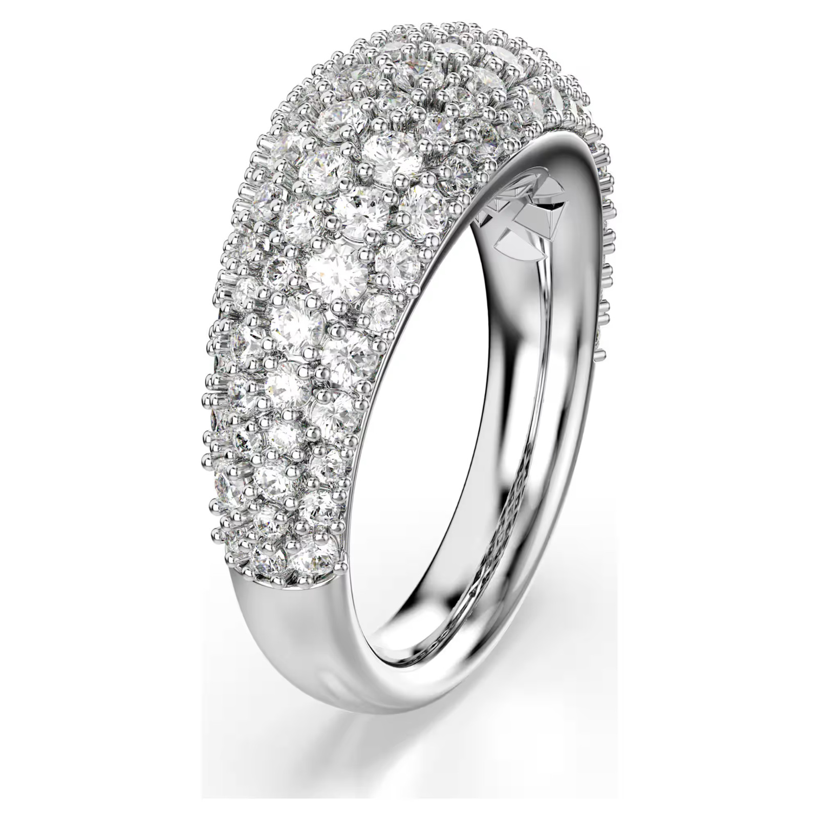 Swarovski Sublima ring , White, Rhodium plated 5737597 Size 7 / 55