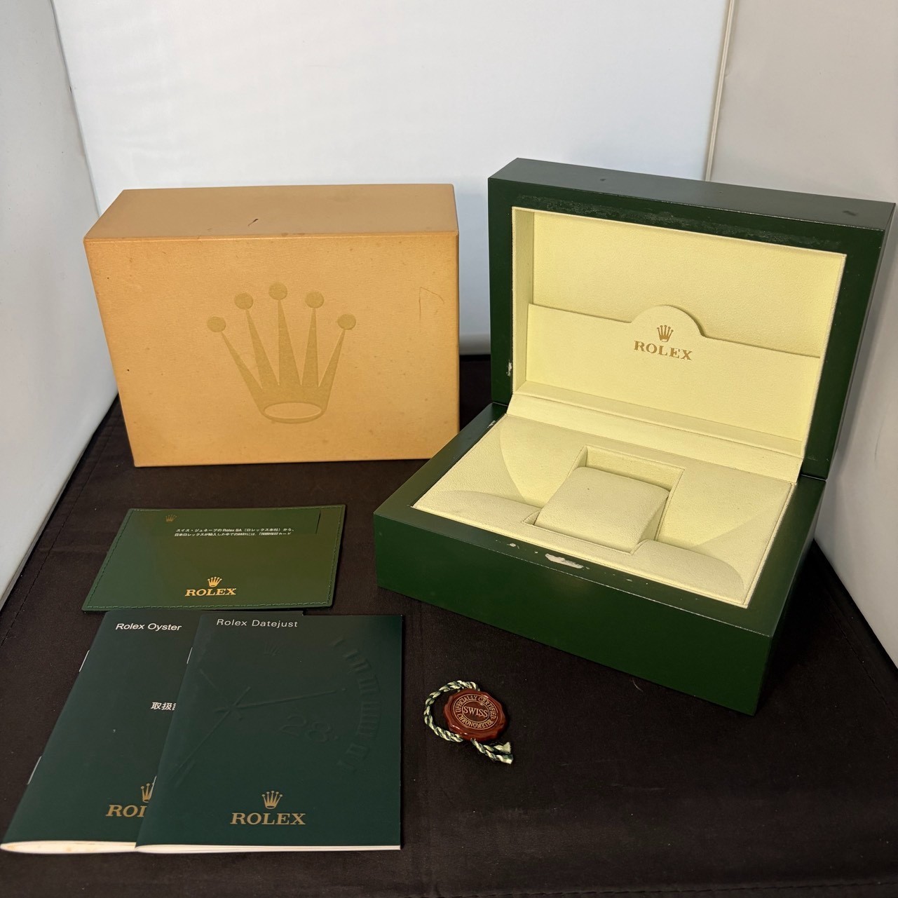 ROLEX Watch Box Case 39139.64 Booklet of DATEJUST(2007) 100%Authentic YZ8821