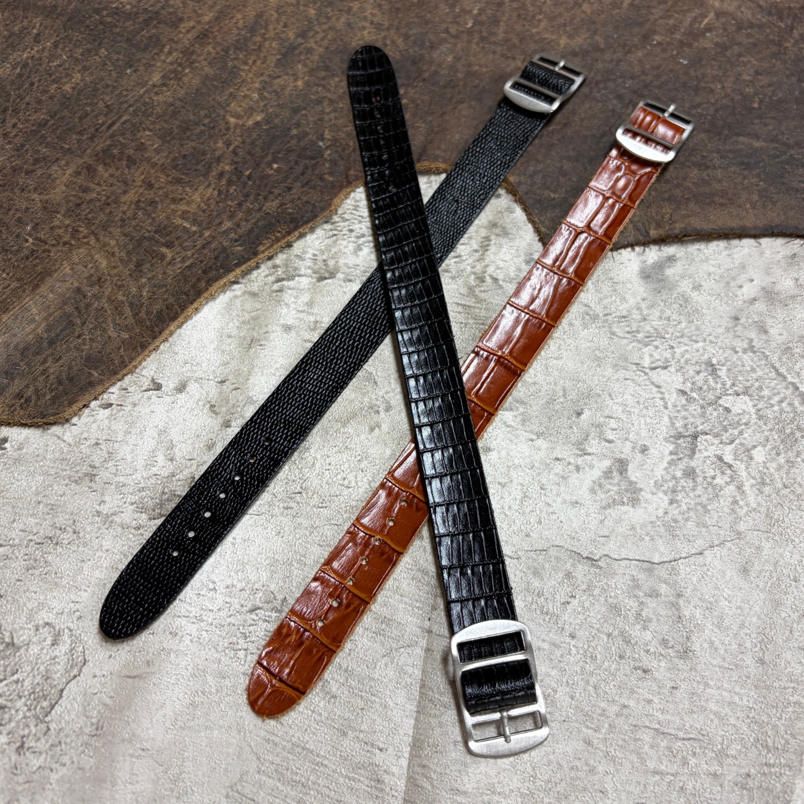 Size 14/16/18/20mm Handmade Vintage Leather Fixed Lug Watch Strap Band #138D