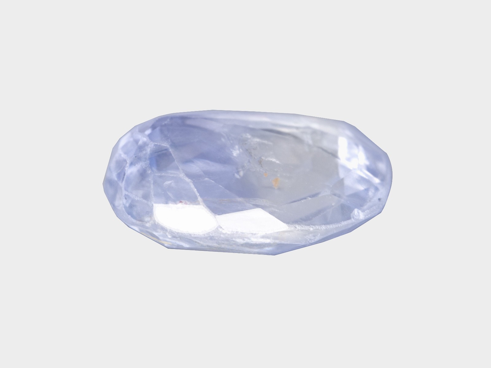 IGI Certified CEYLON Blue Sapphire 2.91 Ct. Natural Untreated OVAL Light Blue