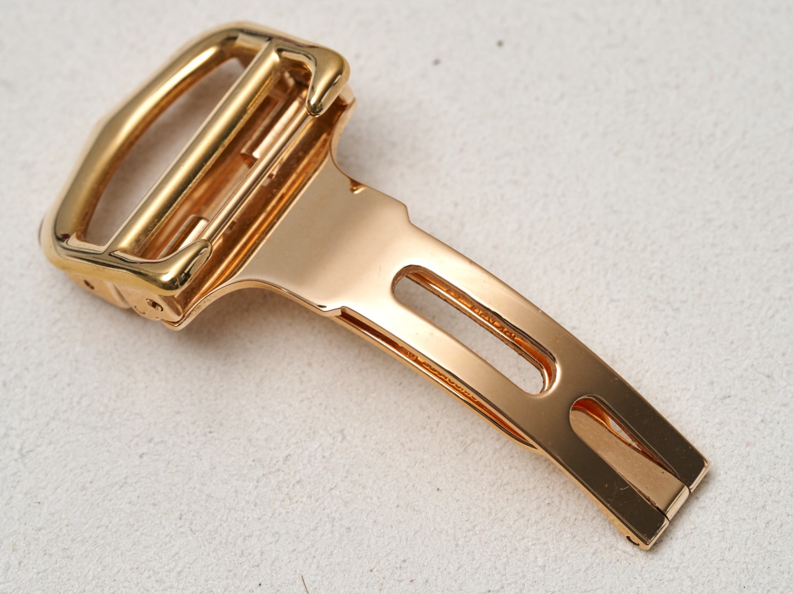 Cartier 18K Yellow Gold 18mm Deployment Buckle Clasp Fold Over Genuine 15.3grams