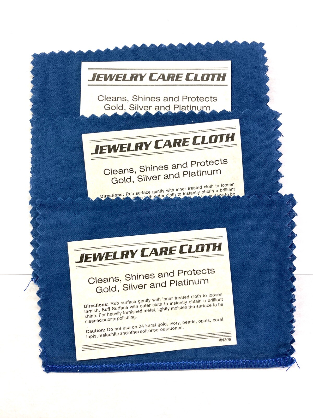 3 Silver Gold Platinum Jewelry Cleaning Polishing Protect Cloth FREE SHIPPING