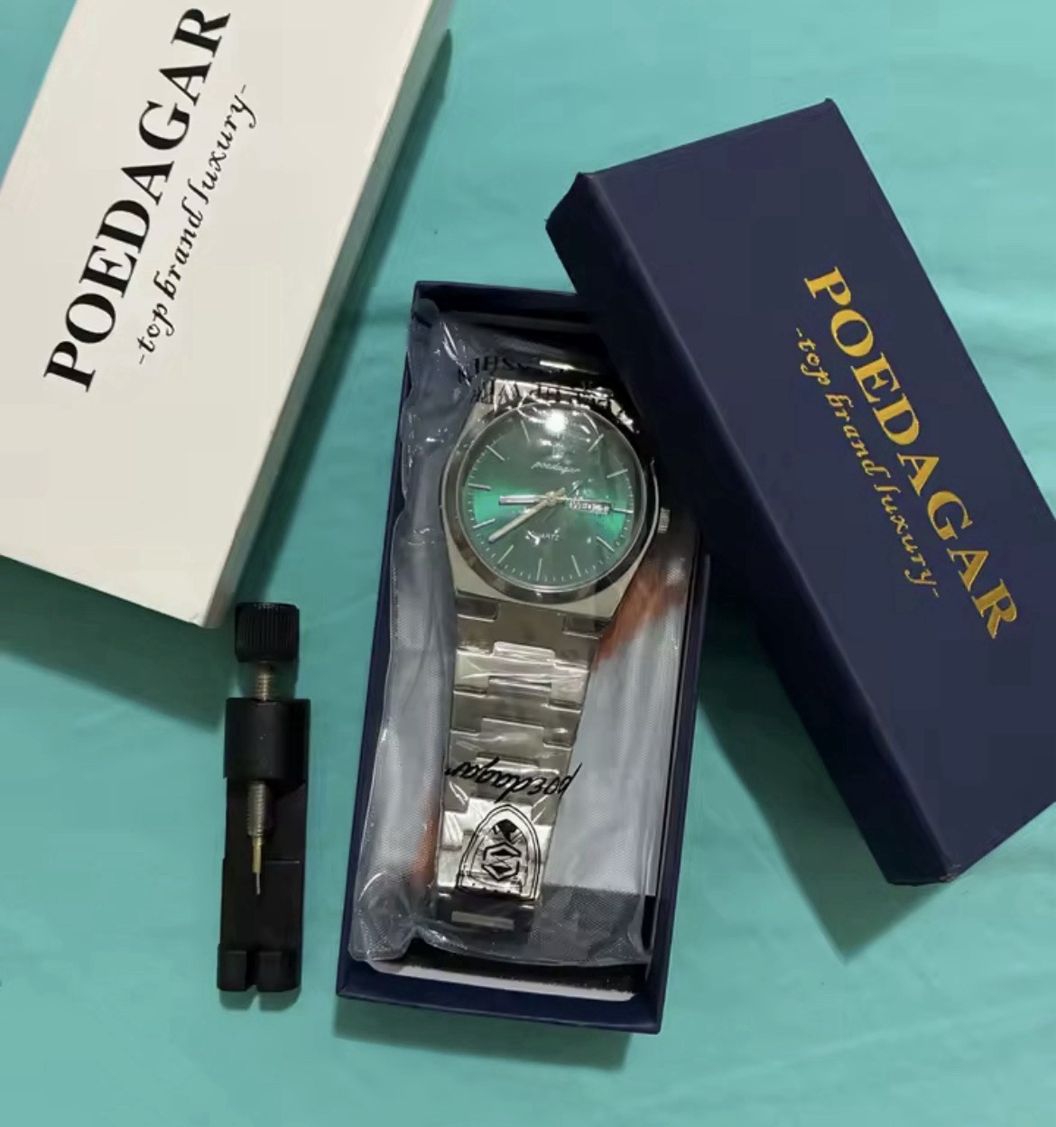 POEDAGAR Luxury Men’s Watch Waterproof Luminous Date Week