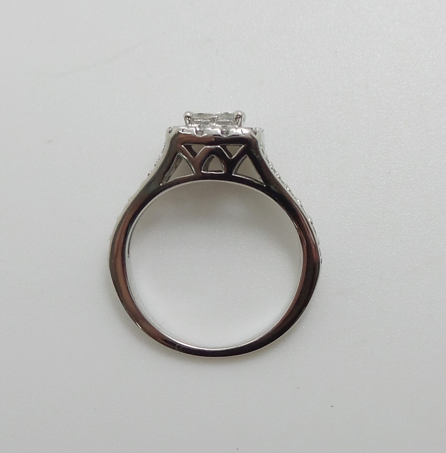 1CT Natural Diamond Anniversary Engagement Wedding Bridal Ring 14K White Gold