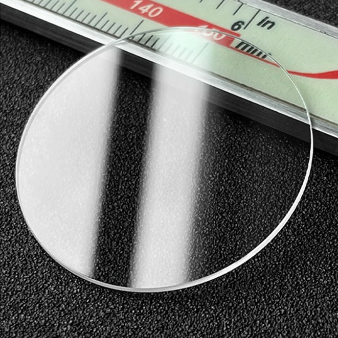 1.0/1.5/2.0/2.5/3.5mm Thick Plane Mineral Glass Watch Crystal Diameter 14-60mm