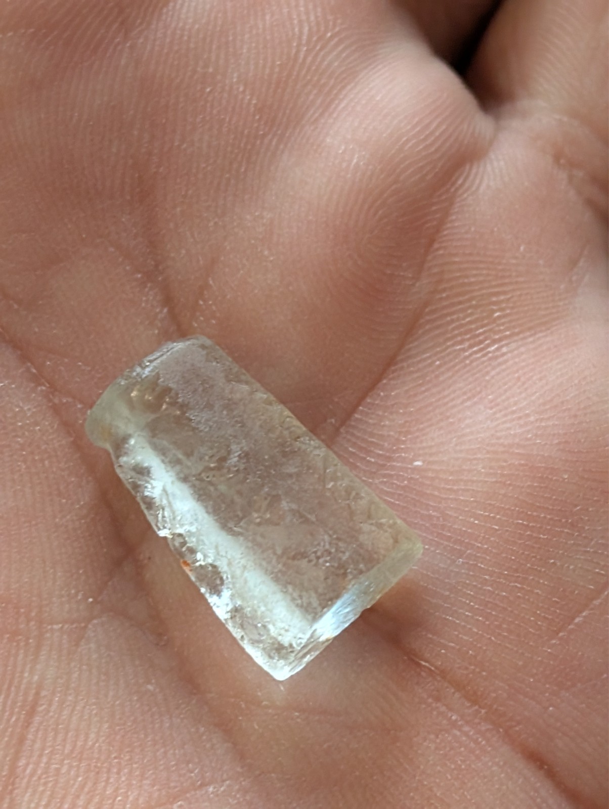 USA Seller 14.85 ct Aqua IF Flawless facet rough gemstone