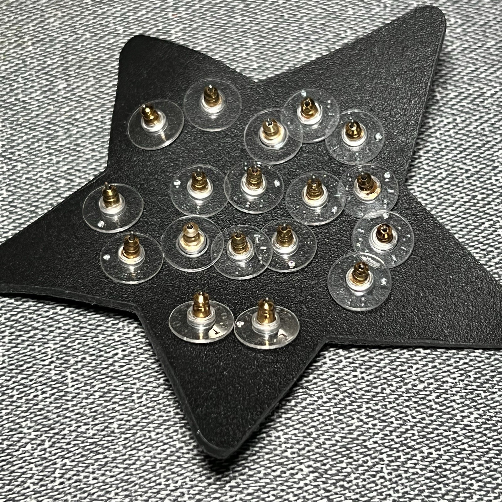 NWT LOFT Ann Taylor Pave Moon Small Assorted Stud Earrings Set Stars Gold Silver
