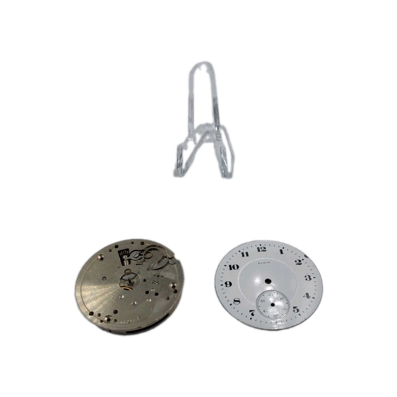 Elgin 291 16s Movement Double Sunk Enamel Dial Pocket Watch Parts 2057