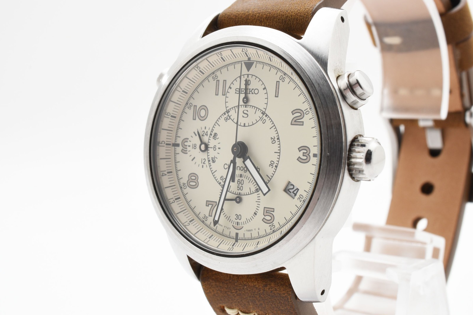 [MINT] SEIKO SUS Chronograph 7T27-7A40 Military Quartz Men’s Watch From JAPAN
