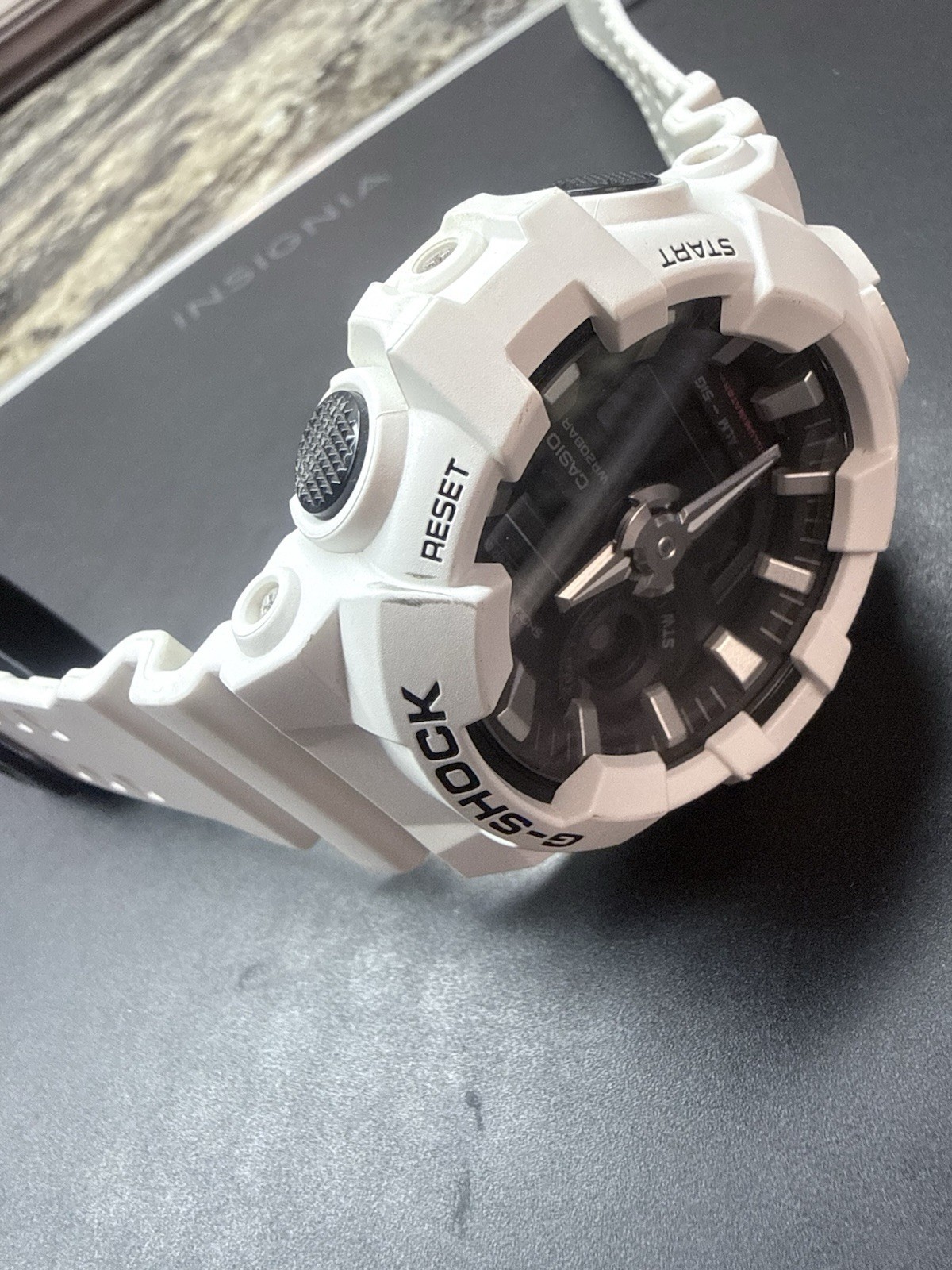 Casio Men’s G-Shock GA-700 Series Analog-Digital Watch White Resin