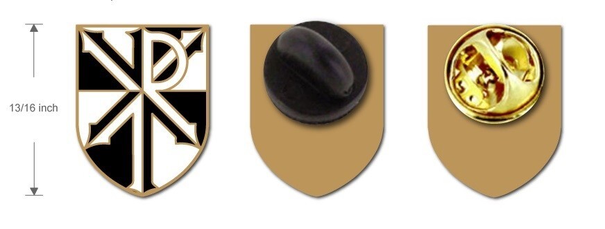 25 Holy Name Society Lapel Pins (genuine die-struck cloisonné enamel)