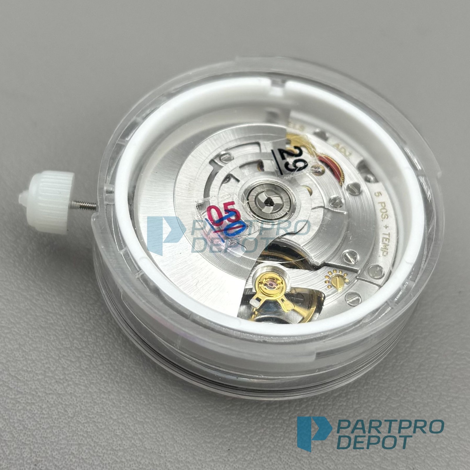 Automatic Mechanical Movement Dual Calendar 3255 31 Jewels Blue Balance Wheel