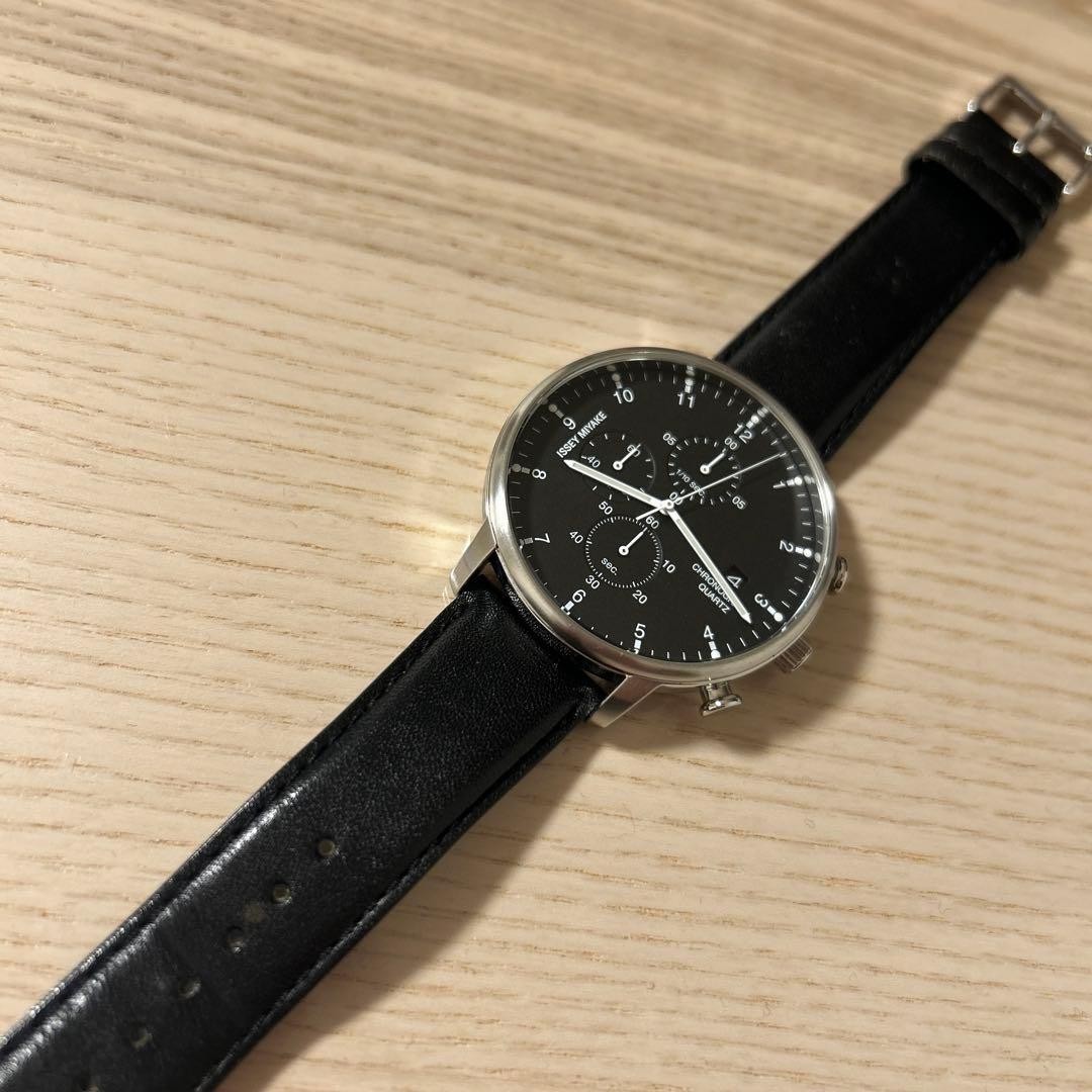 ISSEY MIYAKE NYAD003 Chronograph Watch Issey Miyake Ichiro Iwasaki Box Japan