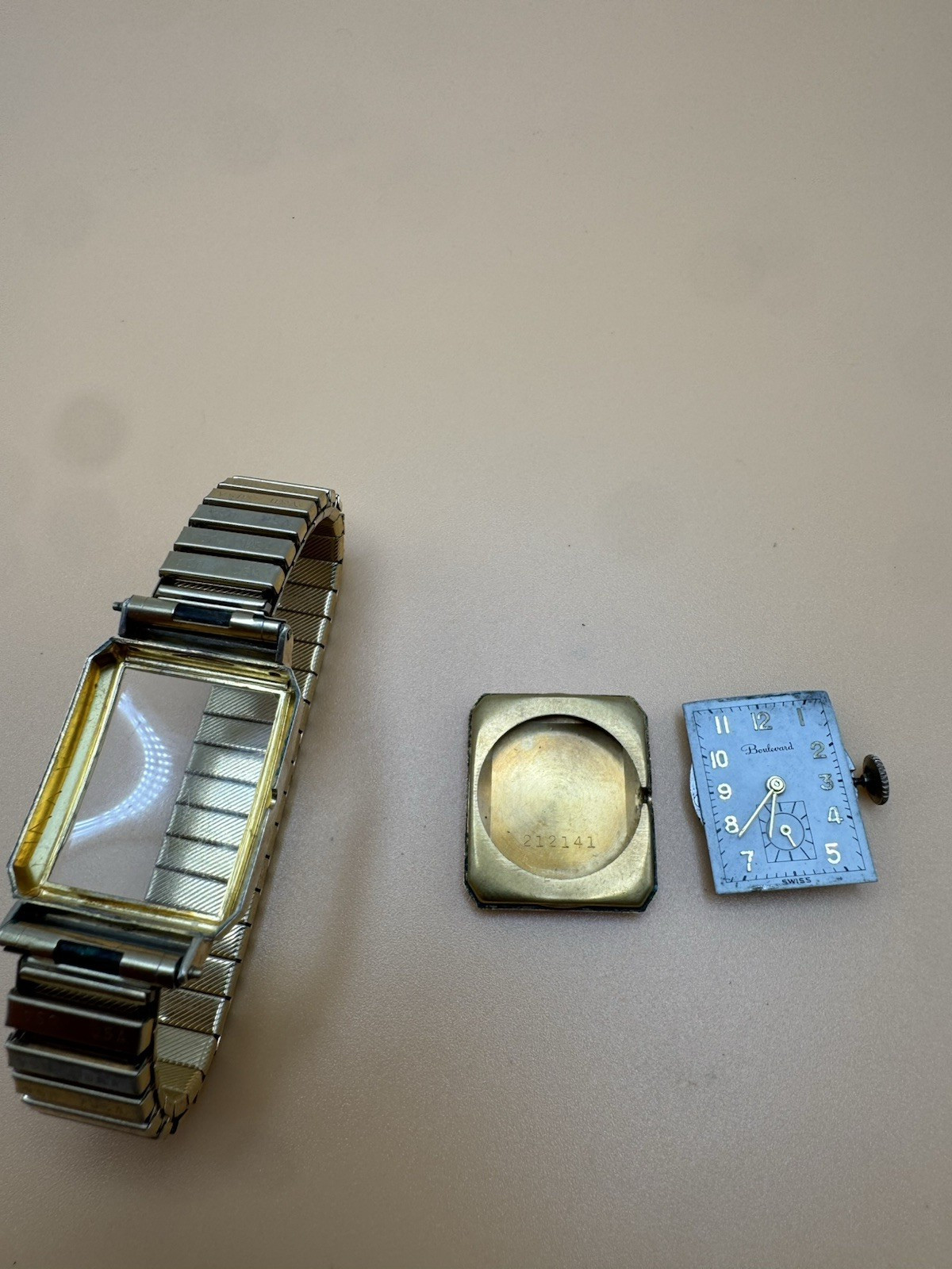 Boulevard Vintage Tank Watch RUNS 17J SELLING AS IS 22.5mm 10 GF