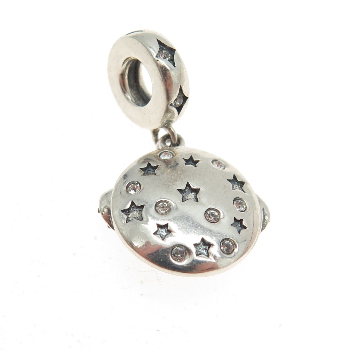 CHAMILIA 925 Sterling Silver C Z “You Are My Universe” Slide Dangling Charm