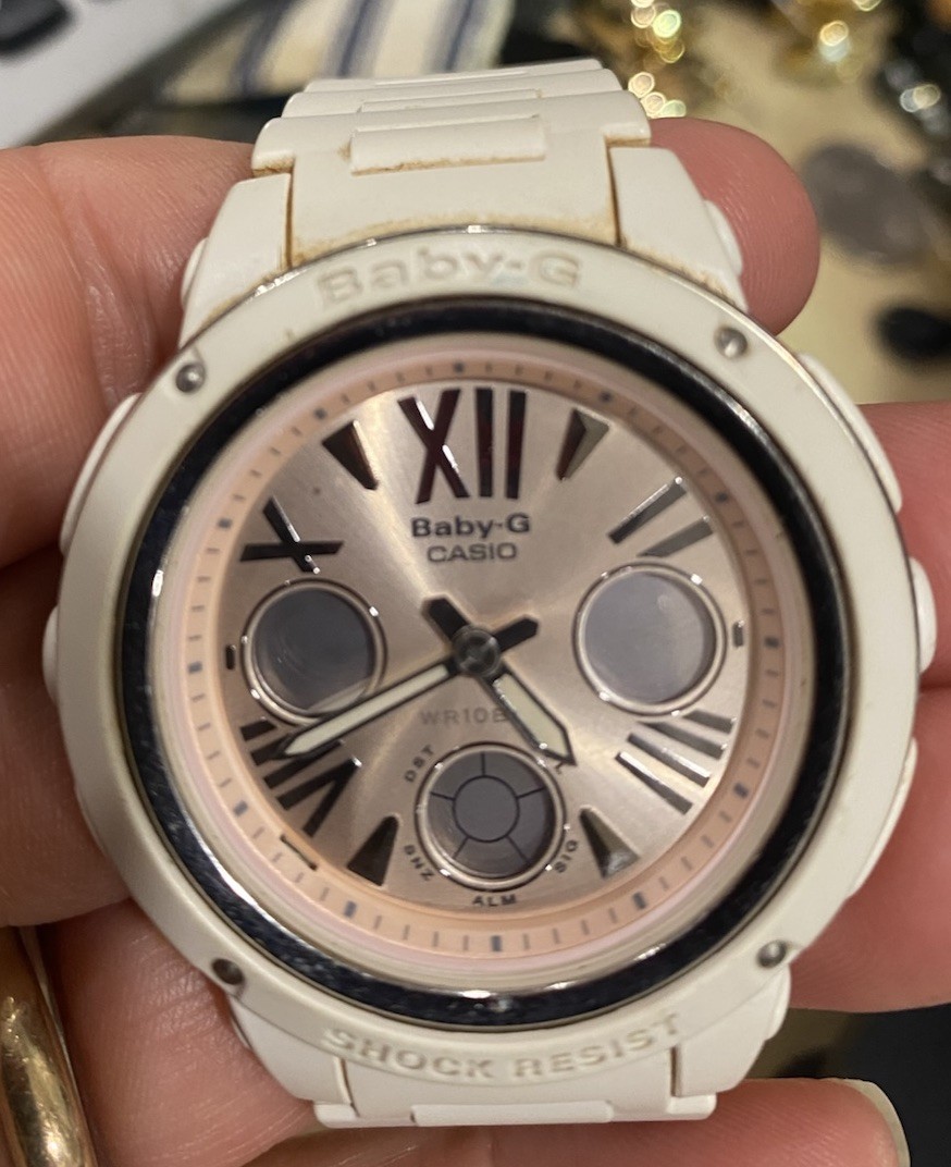 Casio Baby-G BGA-132 Module 4731 White Pink Watch Parts Repair New Battery NR