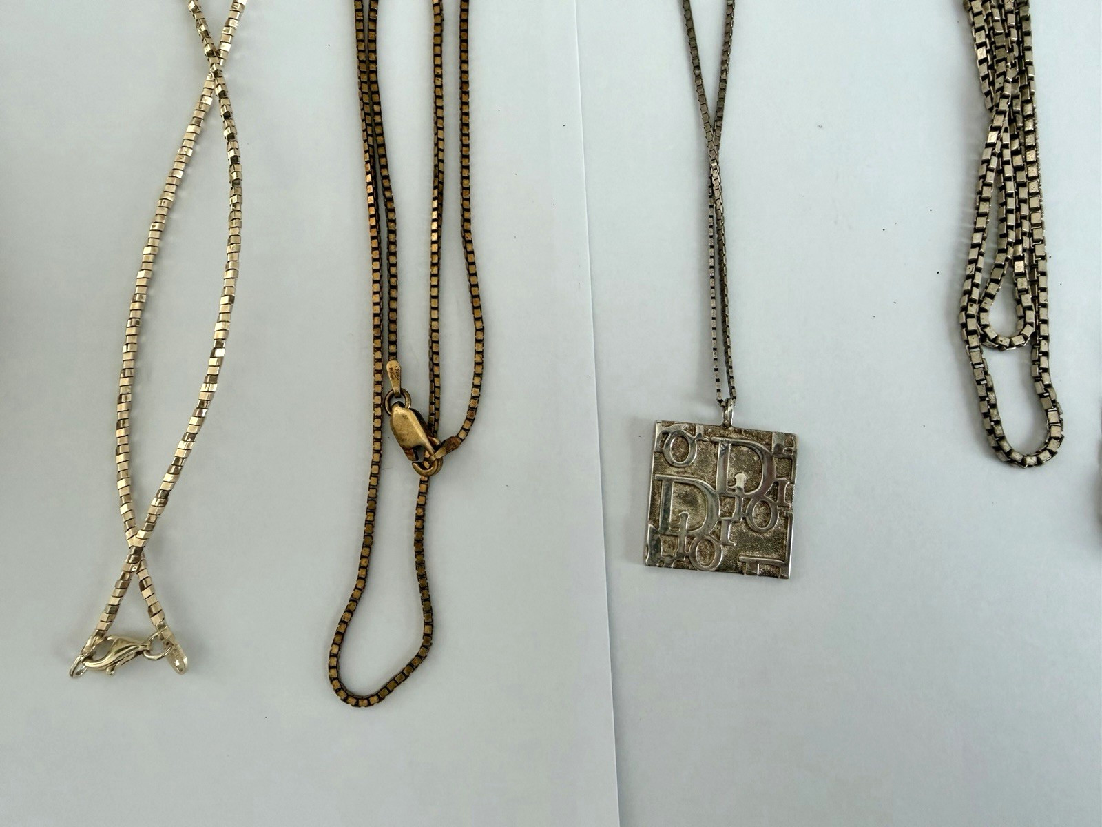 Substantial Vintage 925 Sterling Silver Jewelry Lot 8pcs 114g Necklaces Bracelet